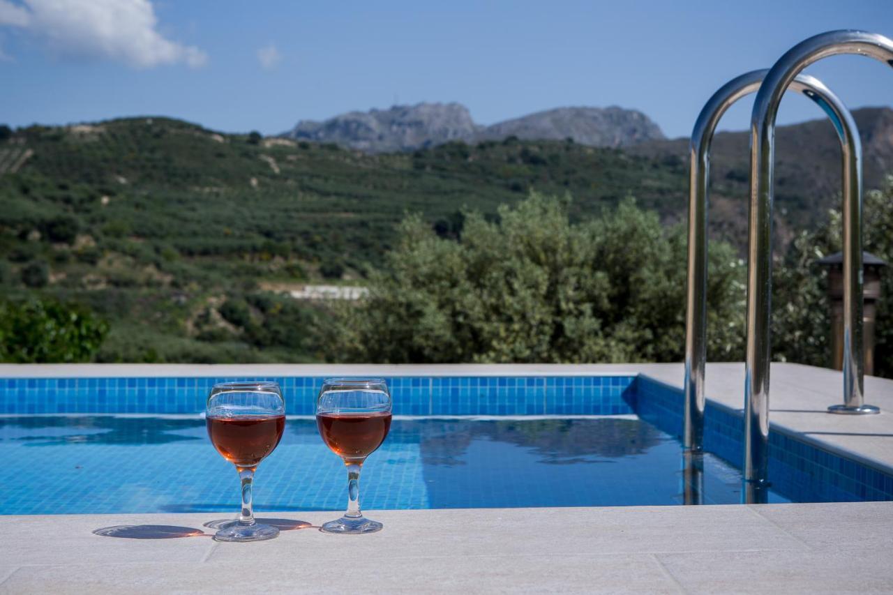Villa Margarita'S Farm, Private Pool Malathiros Bagian luar foto