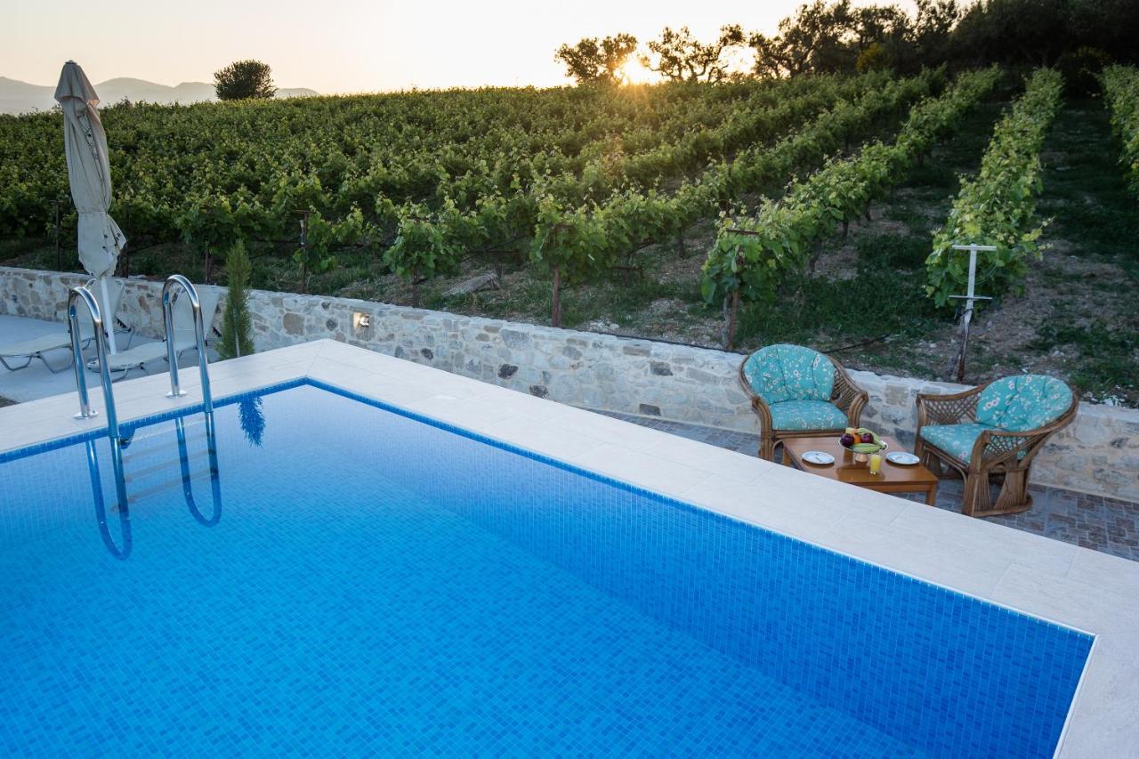 Villa Margarita'S Farm, Private Pool Malathiros Bagian luar foto